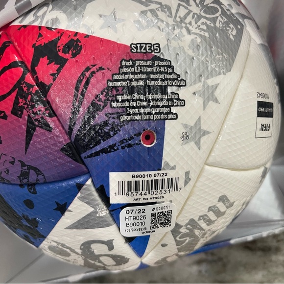 Adidas 2023 MLS Pro Match Soccer Ball Size 5 HT9026 MSRP $170 NEW - Picture 5 of 8
